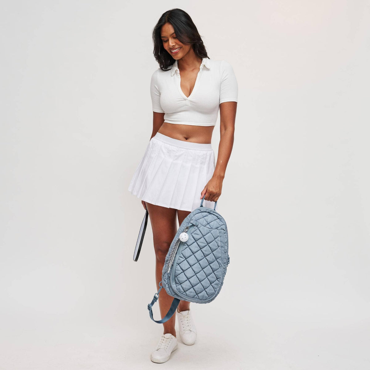 Sol and Selene - Match Point - Quilted Puffer Pickleball & Paddle Tennis Sling Backpack
