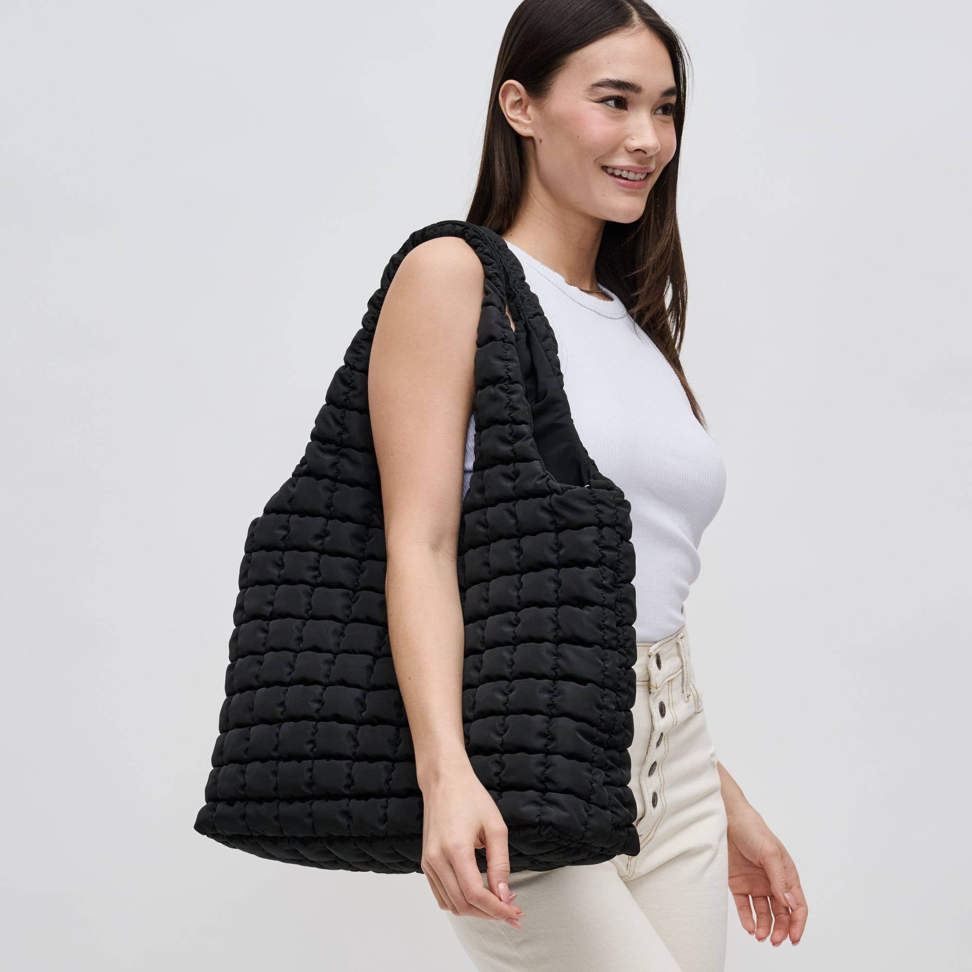 Sol and Selene - Elevate - Quilted Puffer Nylon Hobo