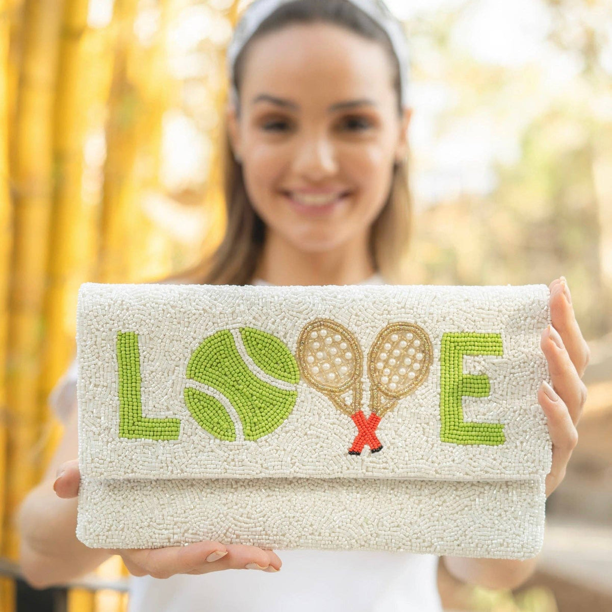 Twine and Love - Tennis Beaded Clutch Purse