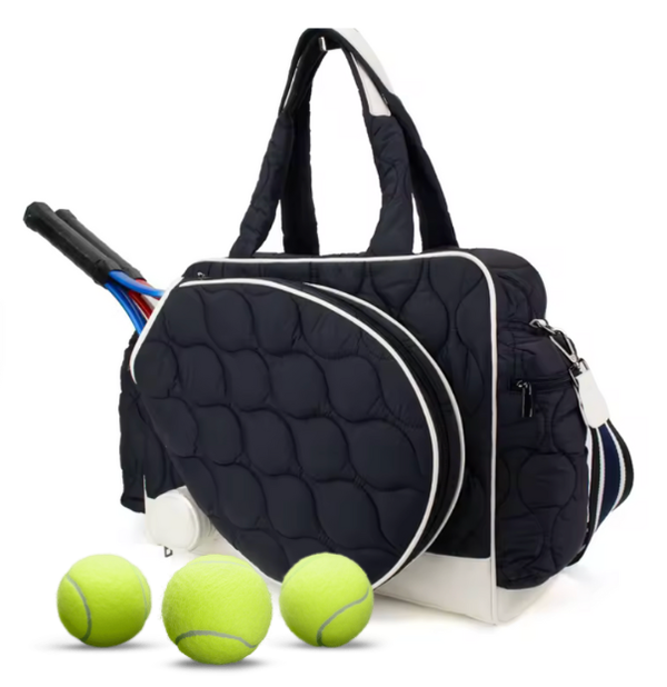 Runway Athletics Quilted Tennis Duffel Bag