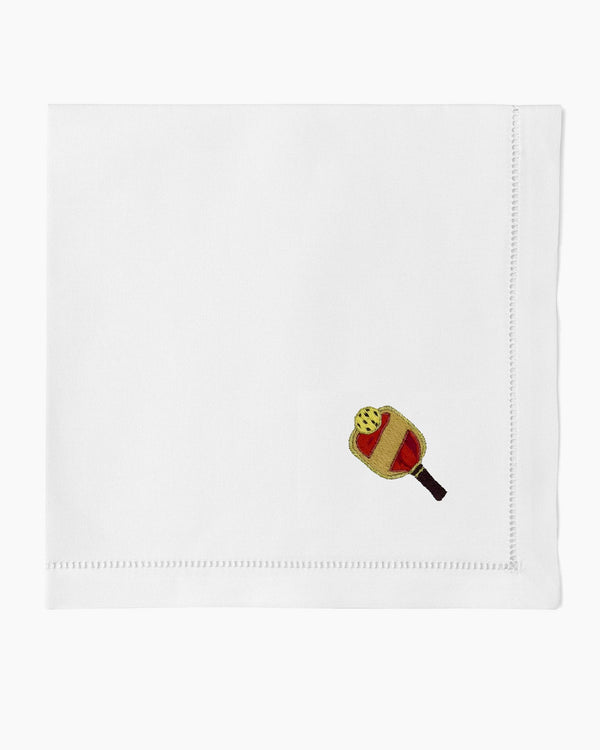 Henry Handwork Pickleball Cocktail Napkin — women's pickleball napkin at The Court Society boutique