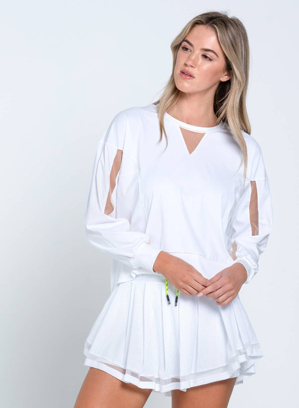 Lucky In Love - Women's Be Tulle Throw Over - WHITE