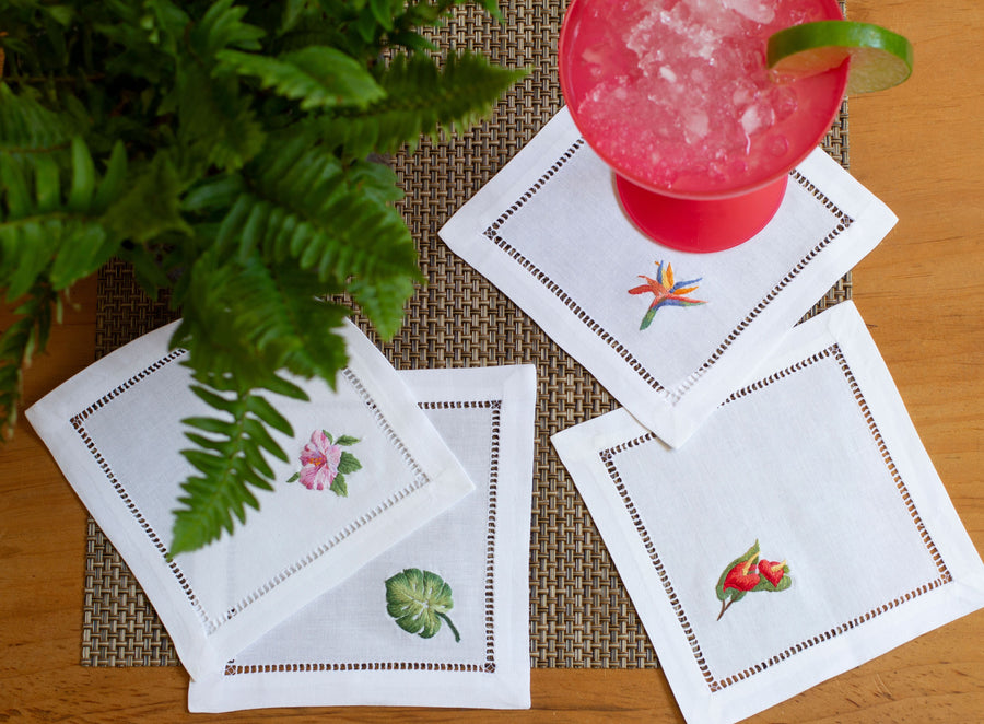 Henry Handwork — Cocktail napkins styled on a table
