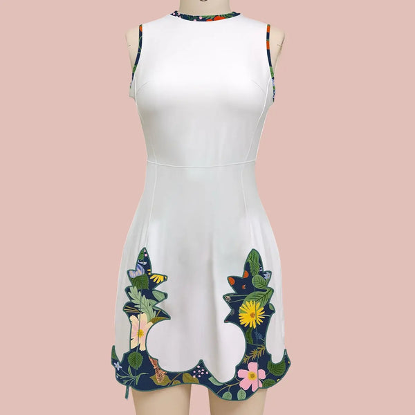 Paddle & Palm Floral Resort Dress — women's tennis & pickleball dress at The Court Society boutique