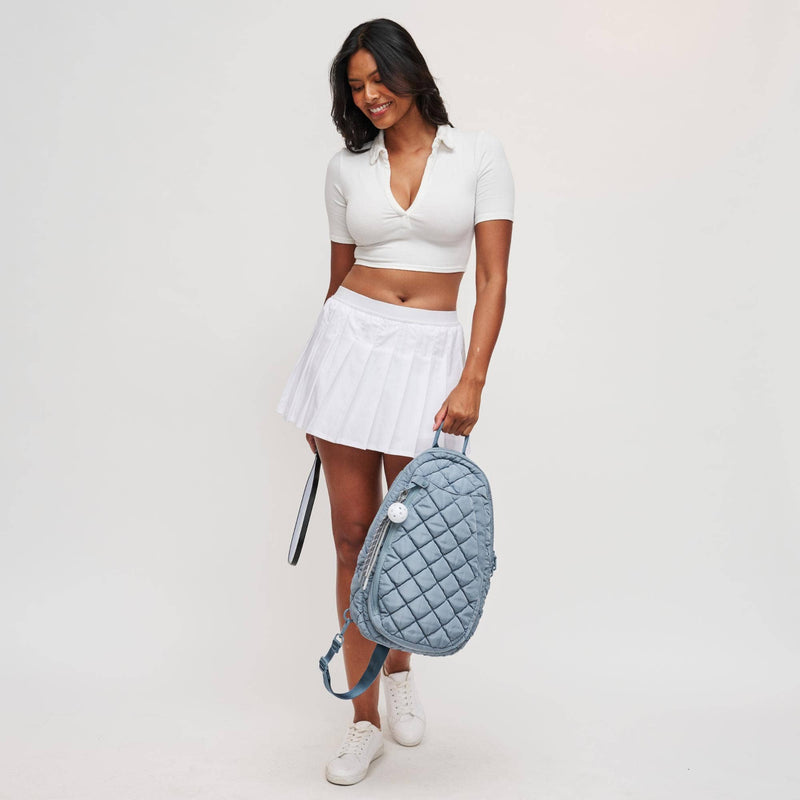 Sol and Selene - Match Point - Quilted Puffer Pickleball & Paddle Tennis Sling Backpack