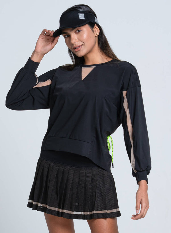 Lucky In Love - Women's Be Tulle Throw Over - BLACK