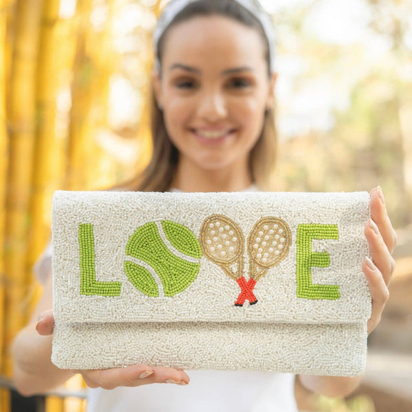 Twine and Love - Tennis Beaded Clutch Purse