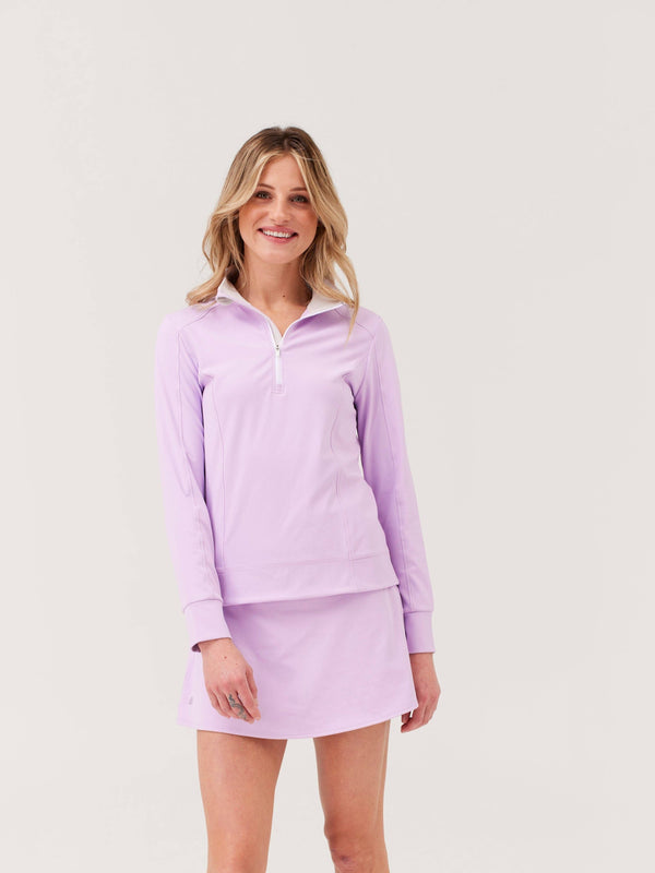 Birdie & Ace Sunrise Quarter-Zip Tennis Pullover – Lilac