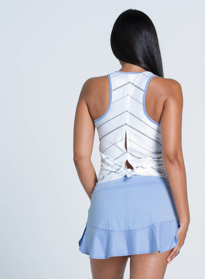 Grace Meets Performance in the Chevron Tie Back Tank