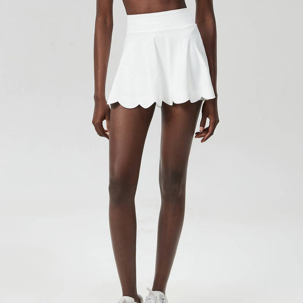 Sodalemon Scalloped Wave Tennis Skirt