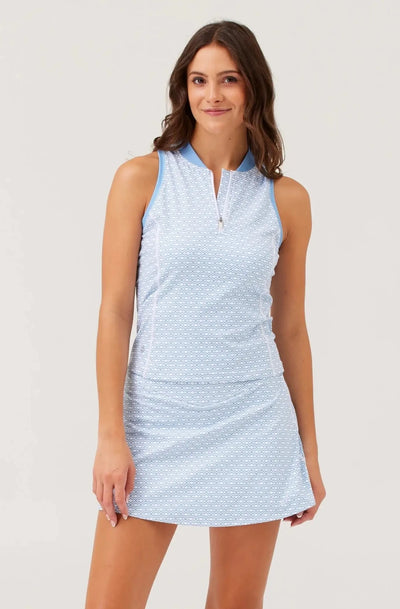 Birdie & Ace Scarlett Racerback Tennis Polo — model view