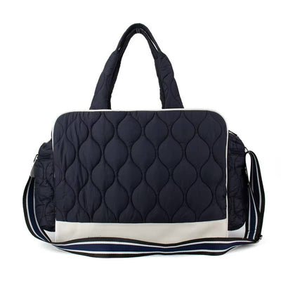Runway Athletics Quilted Tennis Duffel Bag — back view