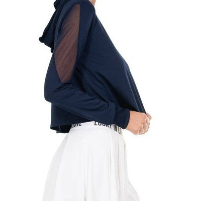 Lucky In Love Cropped Athleisure Tennis Hoodie — additional view