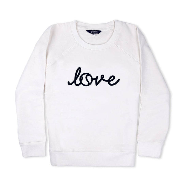 Ame & Lulu - Women's Love All Sweatshirt – Love Stitched White