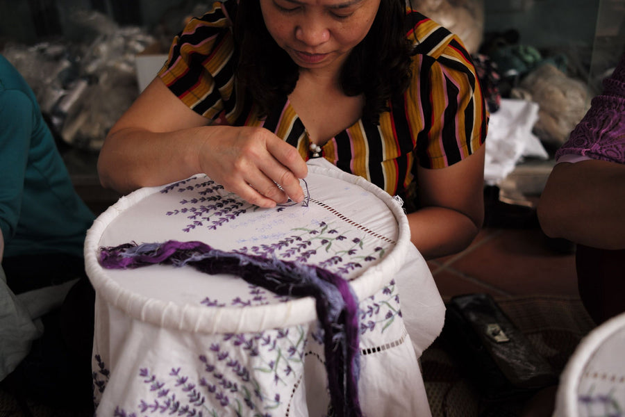 Henry Handwork — Artisan hand-embroidering