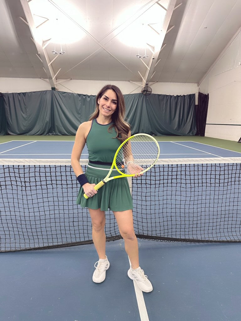 Evrim Fulmer, founder of The Court Society, on an indoor court in Stark County, Ohio