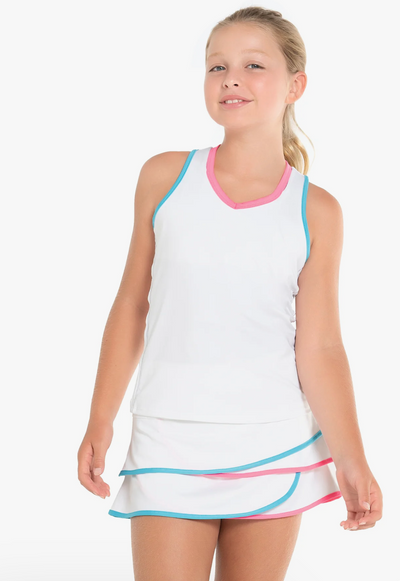 Lucky In Love Signature Scallop Tennis Skirt — additional view