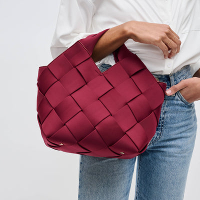 Sol & Selene Resilience Tennis Tote — in wine colorway