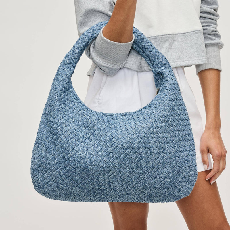 Sol and Selene - Dare to Dream - Large Woven Denim Hobo