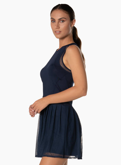 Lucky In Love Next Level Tennis Dress in Midnight Navy — additional view