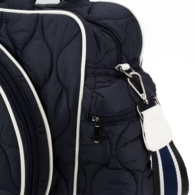 Runway Athletics Quilted Tennis Duffel Bag — interior view