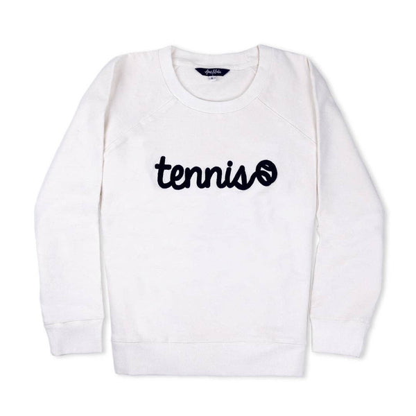 Ame & Lulu - Women's Love All Sweatshirt – Tennis Stitched White