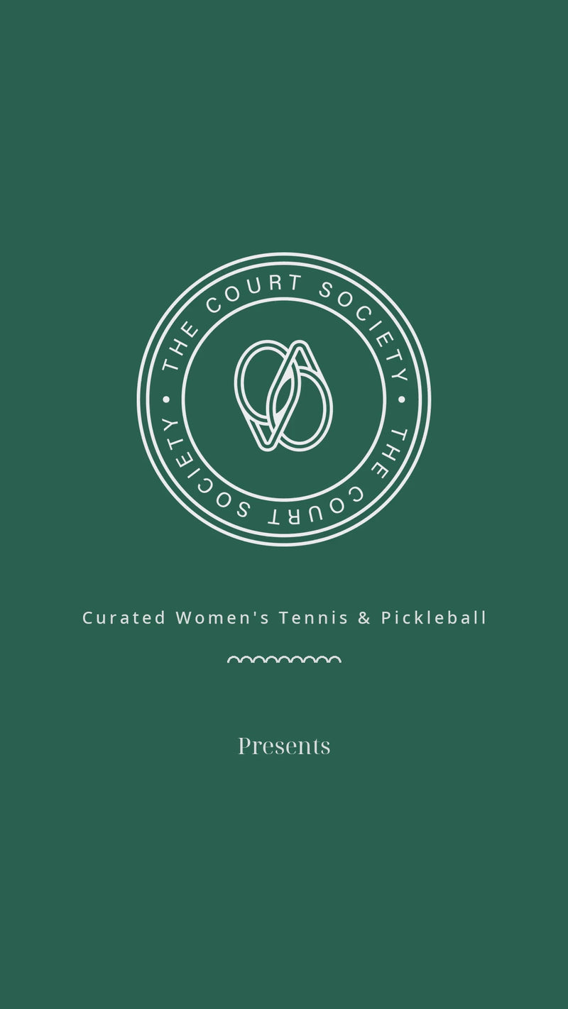 RNWK Ric Rac Performance Polo brand product video featuring White and Hunter Green colorways with The Court Society logo